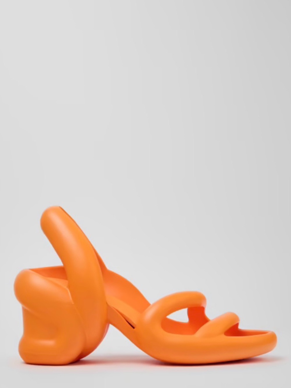 Women's Orange Sculpted Heel Slide Sandals by Camper